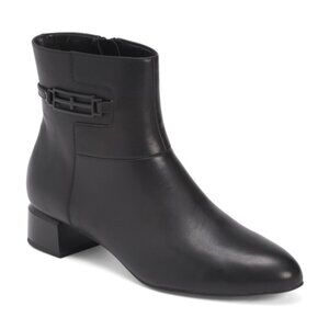 LIVERPOOL LA Leather Patton Heeled Booties